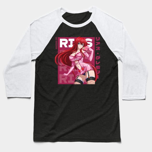 Rias Gremory High School Dxd Baseball T-Shirt by TaivalkonAriel